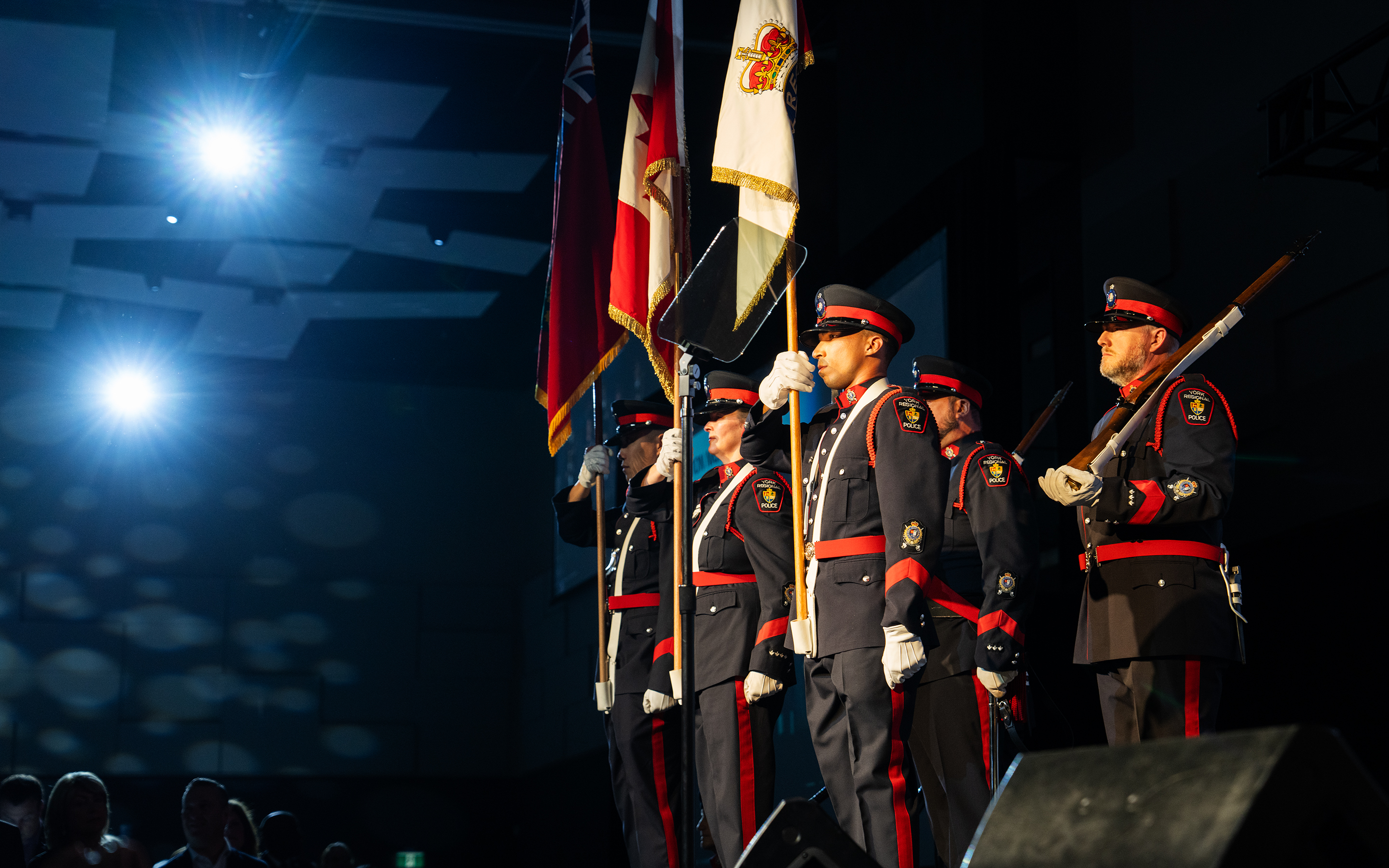 The Ceremonial Unit on stage at Police Appreciation Night