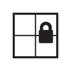 A locked window icon