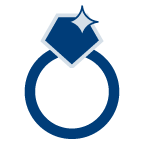 A diamond ring icon